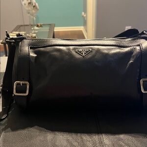 Prada Black Leather Crossbody Bag